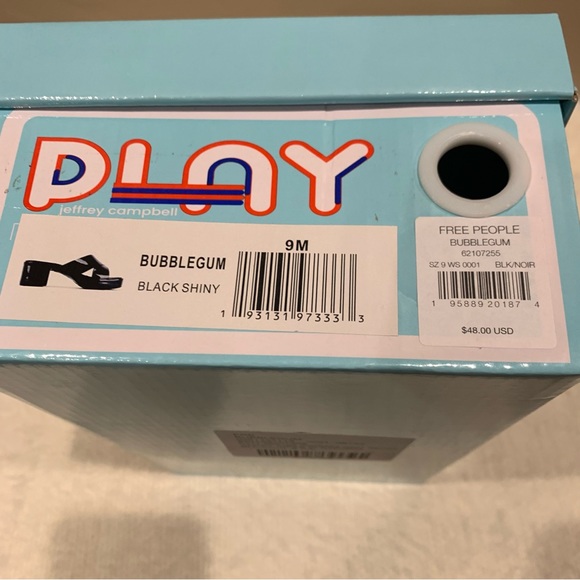 Free People "Bubblegum" Color: Black Shiny - Picture 5 of 6